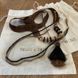 Twine & Twig Horse Tassel Necklace Se